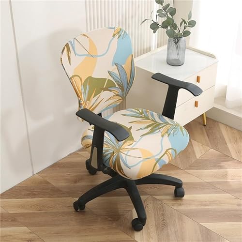 Miniatura 3 de Jinzio - Funda para silla de oficina de computadora Funda protectora dividida y elástica de poliéster universal de para silla de oficina