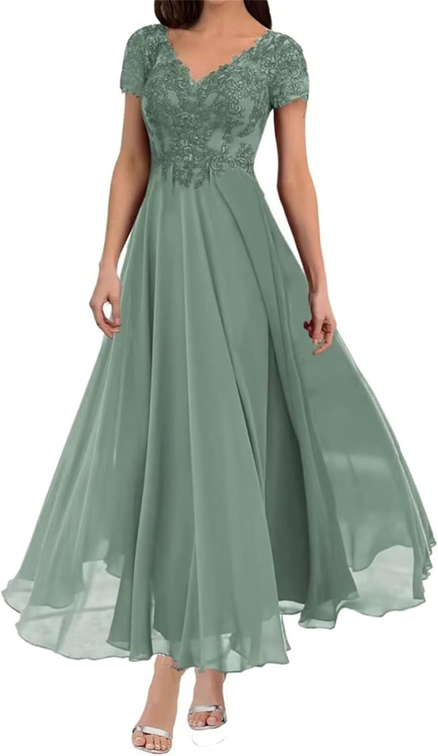 Pastel-Green Beachy Mother of The Groom Dresses for Lebanon Ubuy - Main Image