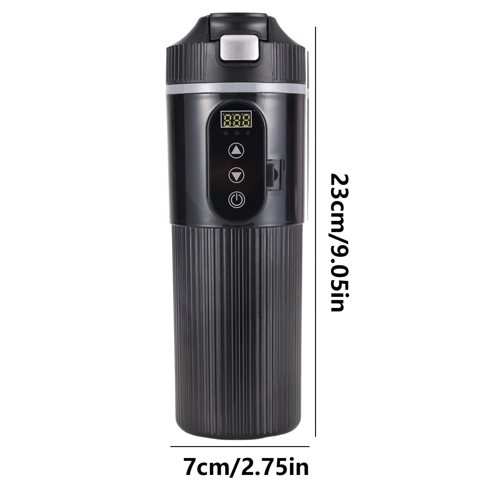 calentada de coche | Taza de café de viaje de 12 V/24 V | LCD Mostrar la | temperatura de temperatura del calentador de botella eléctrica calefacción 500 ml