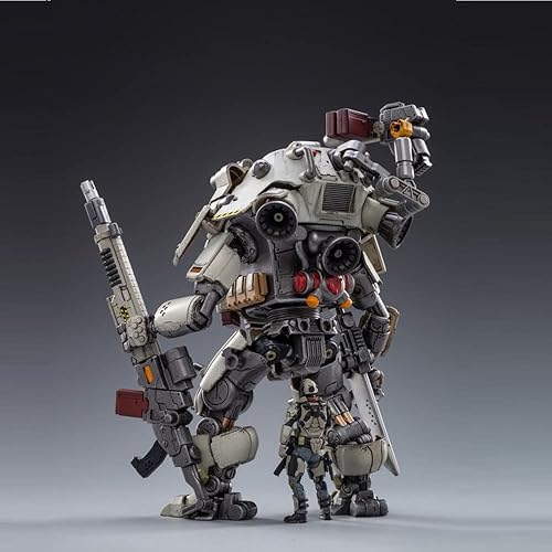 Miniatura 5 de Pipigirl 125 - Figura de acción de soldado extraíble, esqueleto de hierro de alta potencia de fuego pesado máquina de combate modelo Mecha Model