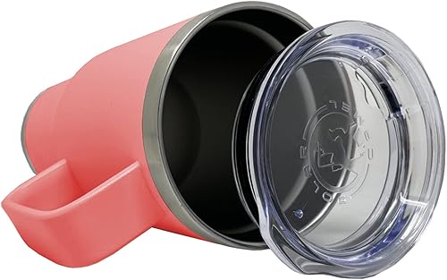 Vista 231 de LaserGram 15oz Vacuum Insulated Coffee Mug, Ankh, Personalized Engraving Included (Orange)