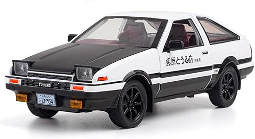 Muchable Aleación de simulación de aleación fundida a presión mini auto modelo de coche de juguete 120 para Toyota AE86 aleación modelo de automóvil