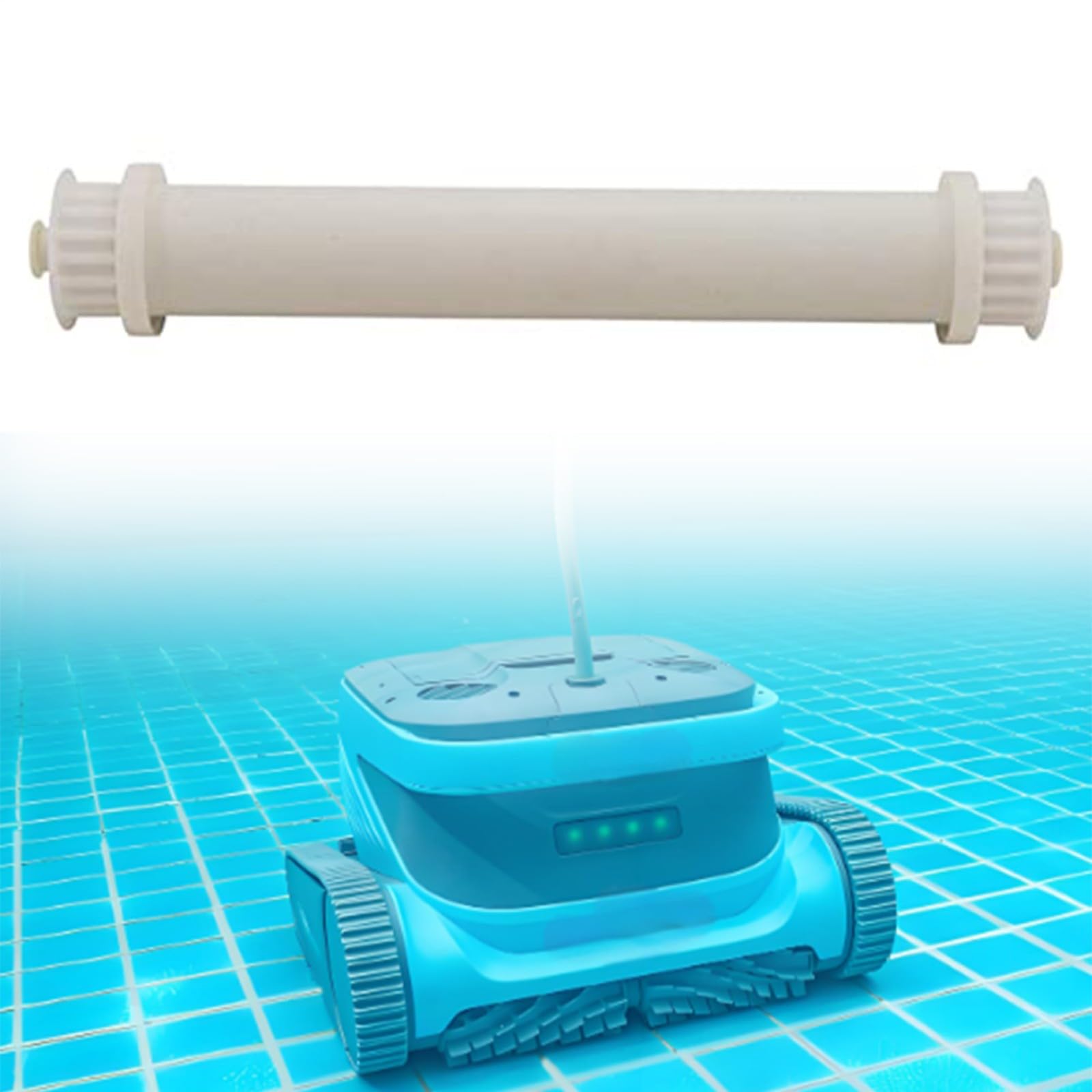 Conjunto de tubo de rueda 99955951-ASSY Componente de repuesto para accesorios de robot de limpieza de piscina, blanco, compatible con equipos de piscina para natación en casa al aire libre