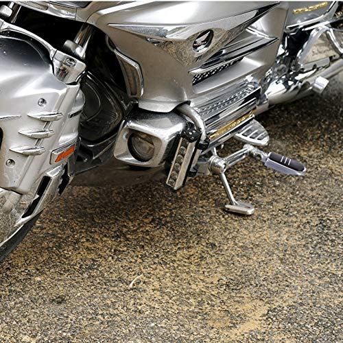 BESPORTBLE 1 par de pedais de motocicleta de borracha de alumínio, apoios para os pés, pedais de mot