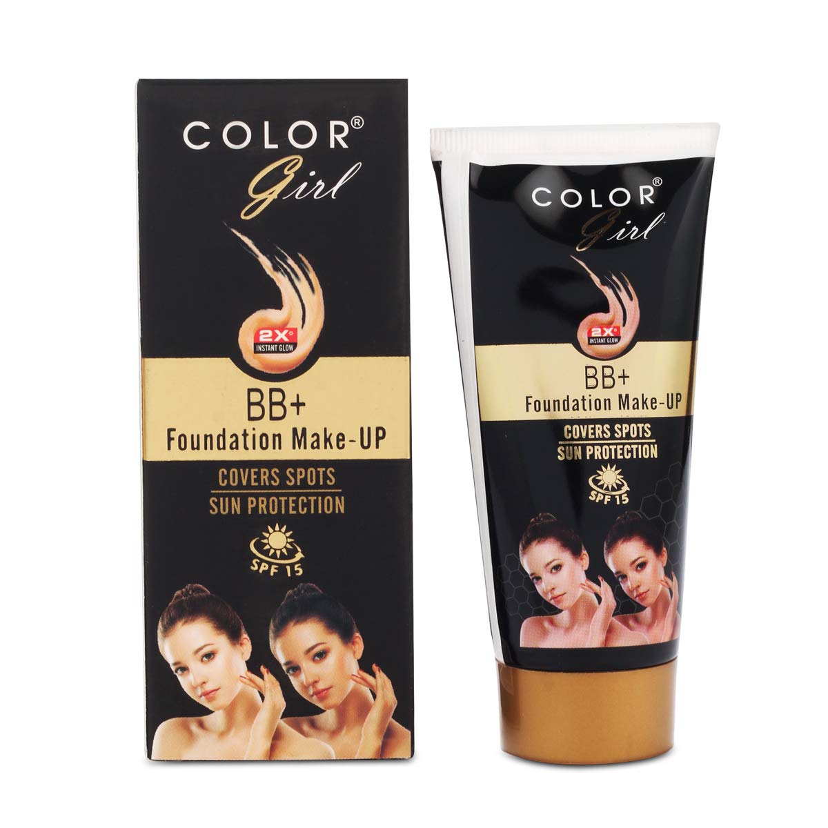 Color Girl BB Plus High Coverage Foundation With Sun Protection SPF 15 for Women