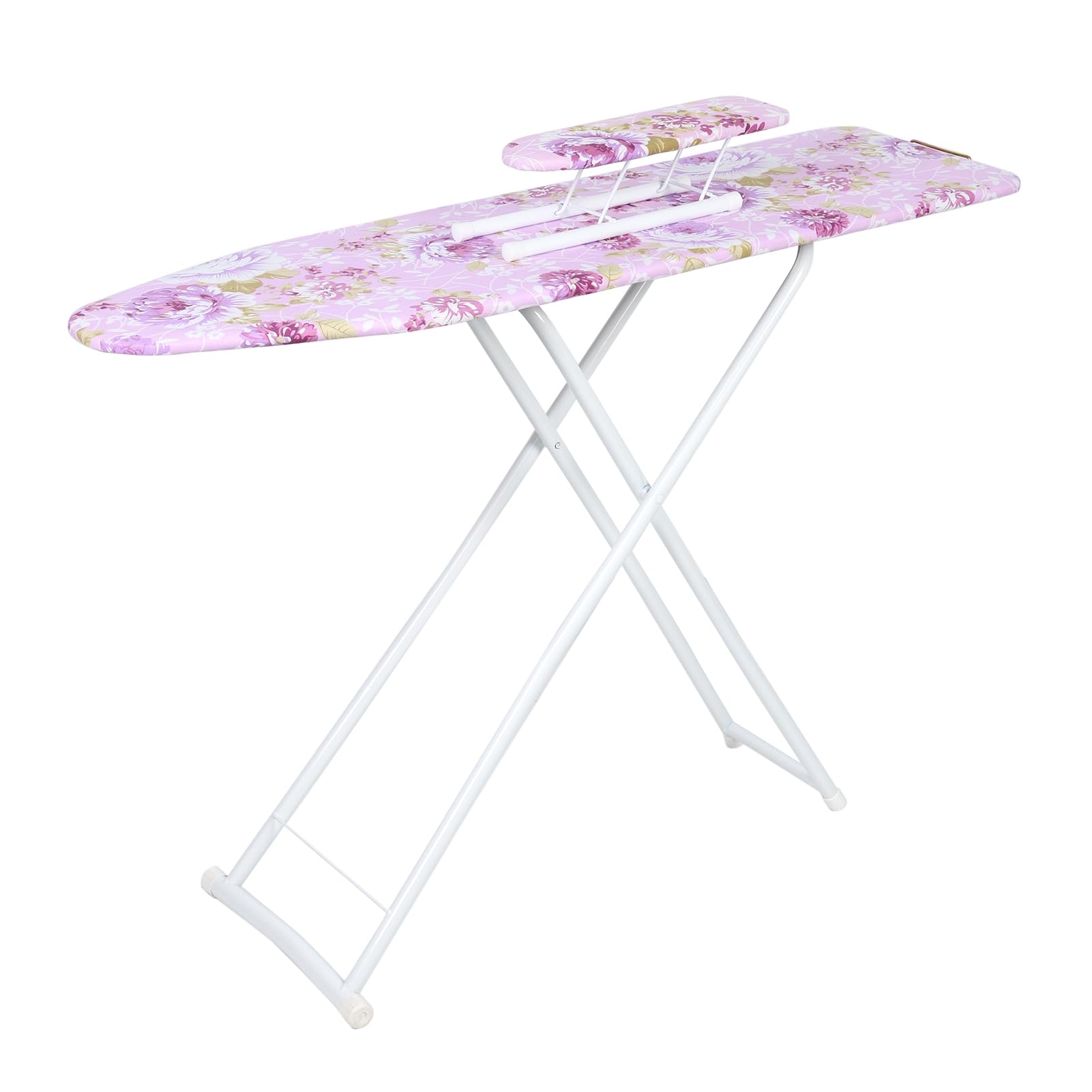 Loyliawa Purple 42 Inch Ironing Board, Ironing Board Full Size, Foldable Household Ironing Boards, Extended Ironing Boards With Heat-Resistant Cover, Tabletop Ironing Boardss For Laundry, Dorm Use