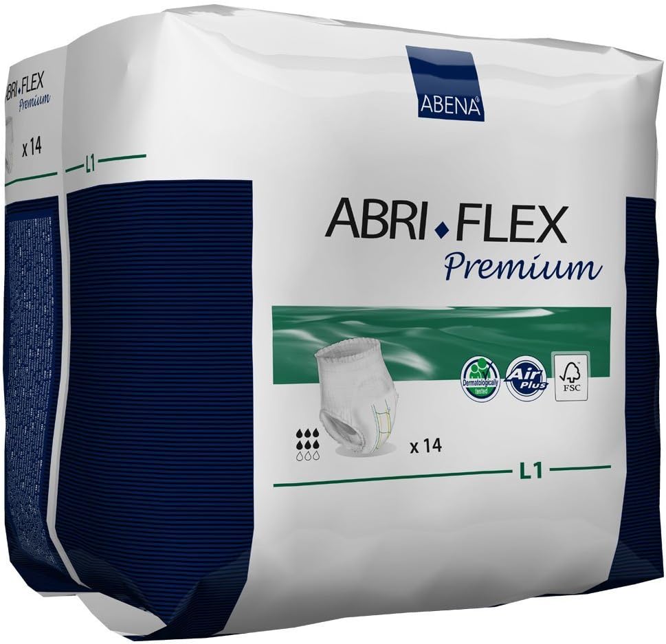 Abri-Flex Premium Protective Underwear, Level 1, (Extra Small To XX-Large Sizes) Large, 14 Count