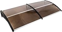 Vista 12 de Toldo para puerta de patio, cubierta de policarbonato para puerta delantera al aire libre, protección UV, lluvia, nieve, luz solar, hoja hueca