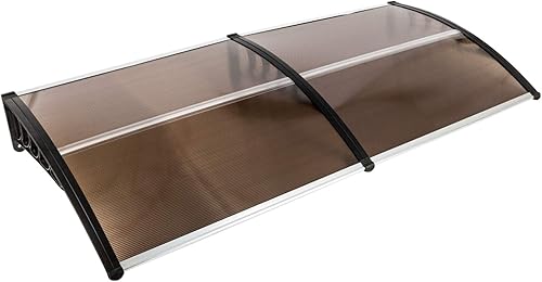 Miniatura 14 de Toldo para ventana, cubierta de policarbonato para exteriores, puerta delantera al aire libre, patio, protección contra la lluvia, nieve, luz solar