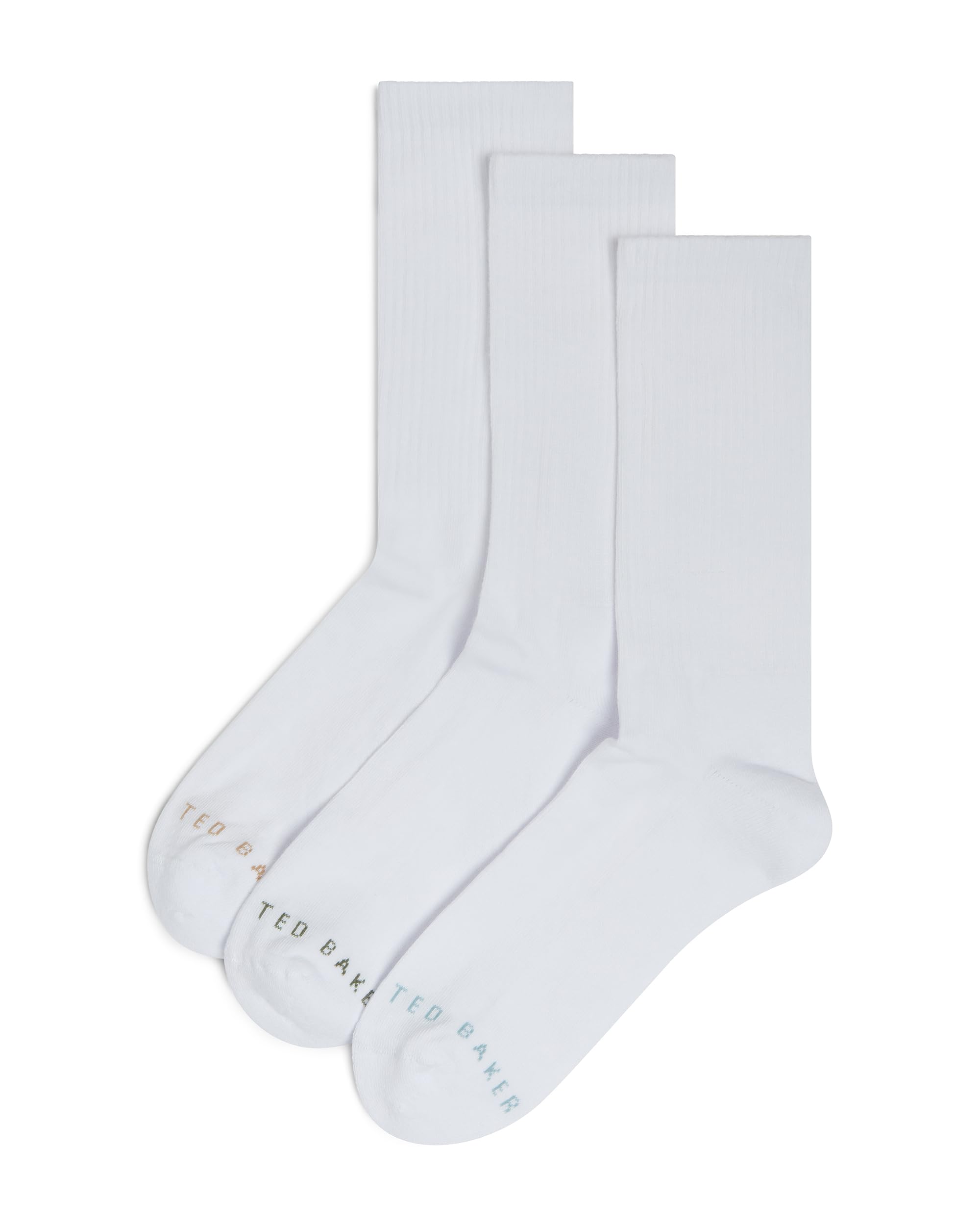 Ted Baker london crewa-three pack of sports crew sock, white