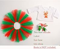 Vista 4 de Sweet Dolly 18 Inches Doll Clothes Christmas Deer Tutu Dress Fits 18 Inch Dolls