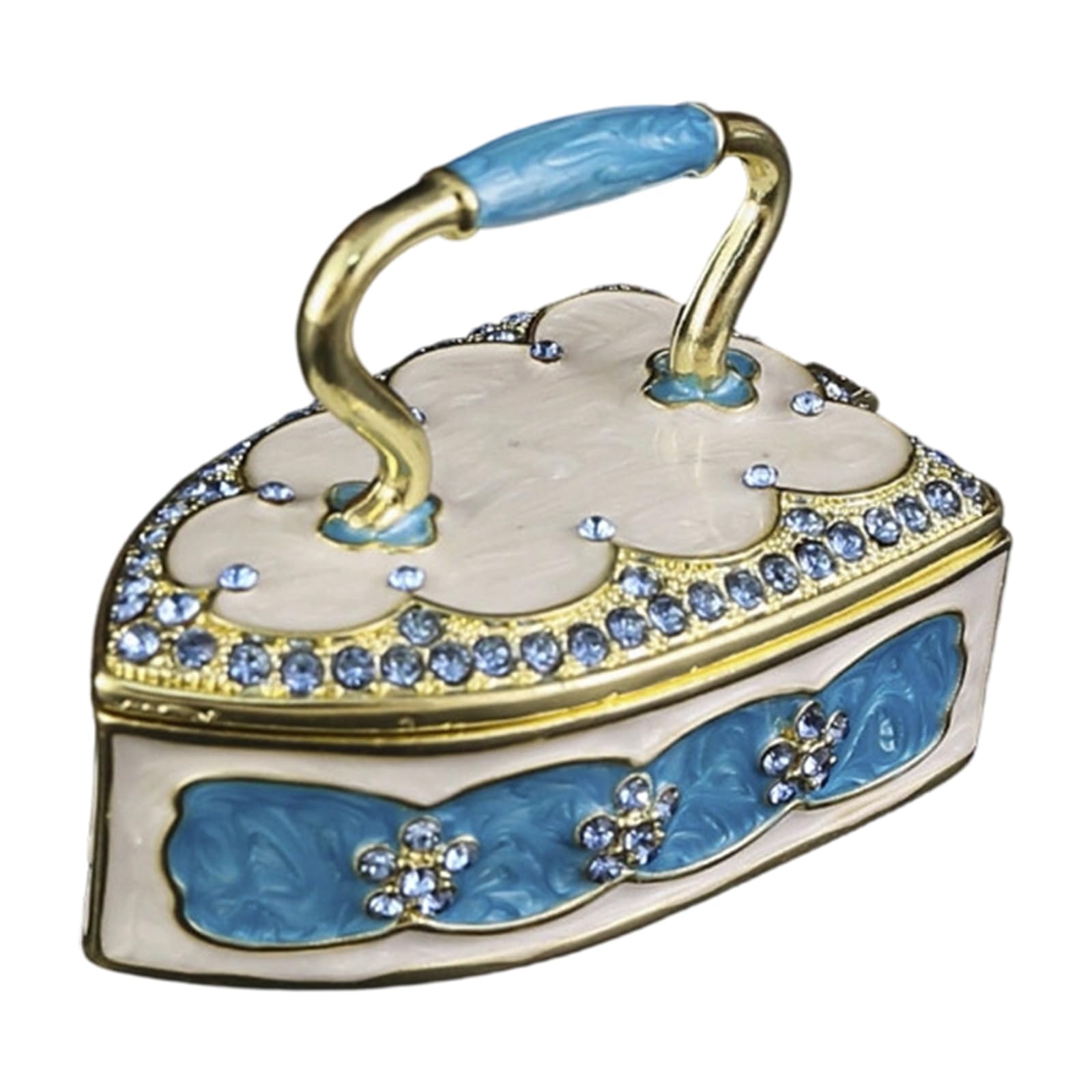 Limtula Trinket Display Case for Delicate Earrings and Rings Elegant Metal Jewelry Storage Box for Home Decoration Use Iron Jewelry Box