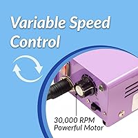 Vista 3 de Medicool Pro Power 30K Electric Drill with 30,000 RPM Electric Nail Filing for Manicure and Pedicure with Bit Kit 1 Bundle PROPOW-30P+FBK1