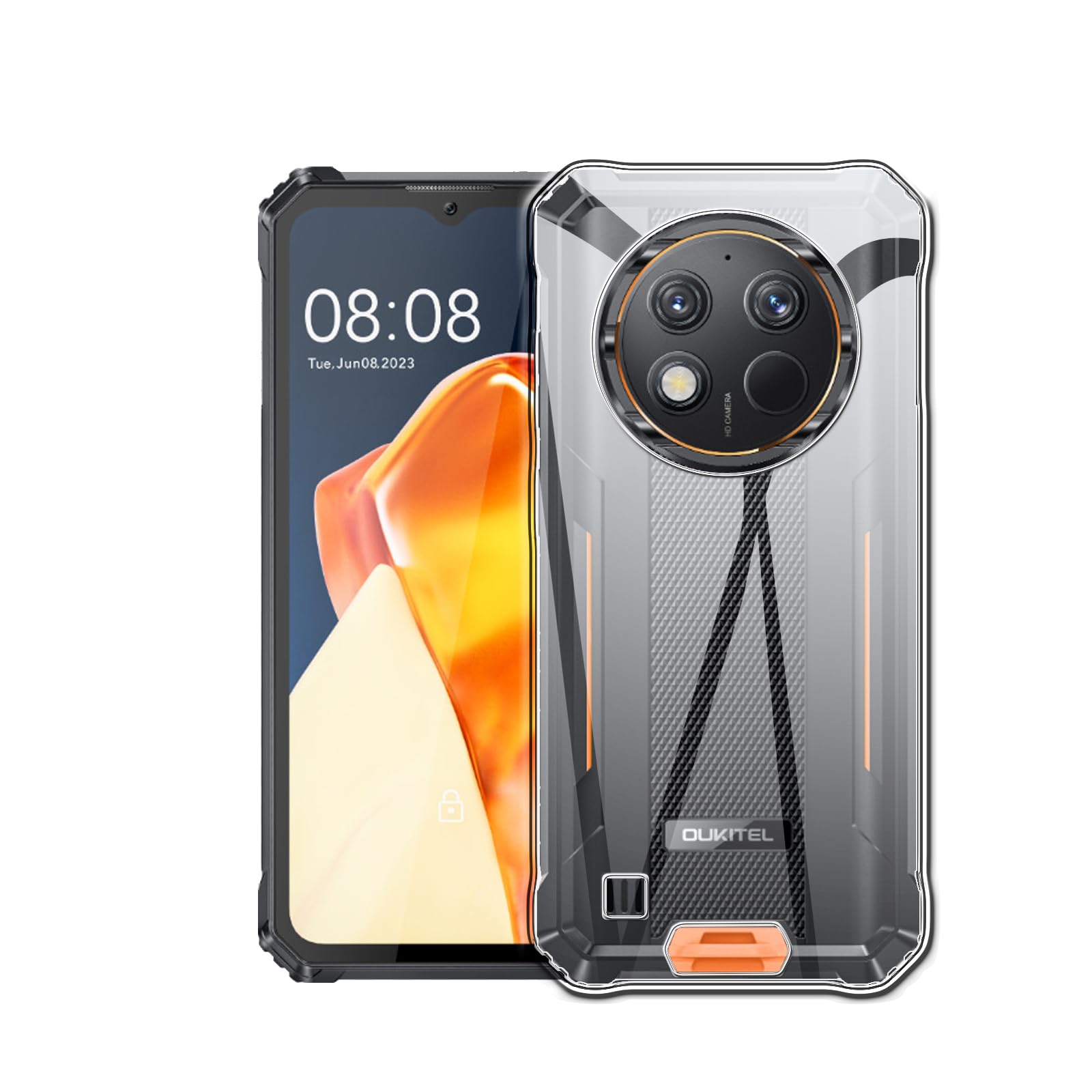 Cover Per Oukitel WP27 + Pellicola Vetro Temperato In Omaggio - Custodia Morbida TPU Ultra Sottile Antiurto - Nero