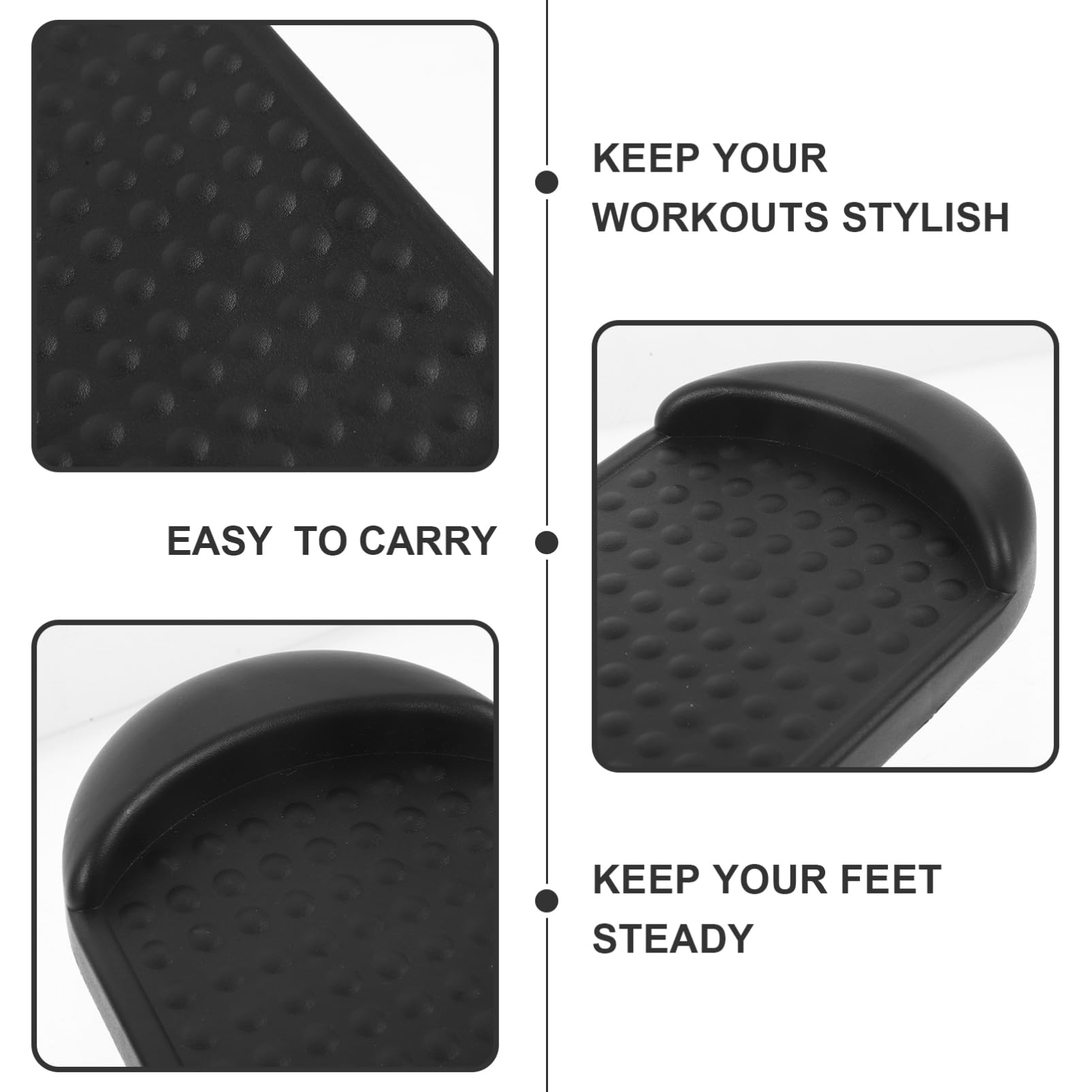 Yardwe 3 Paia di Pedali per Vogatore Cavo per Step Reggiseno Push Up Tapis Pedana per Flessioni Palestra Domestica Barra Portatile Ruota per Allenamento Fitness Barra