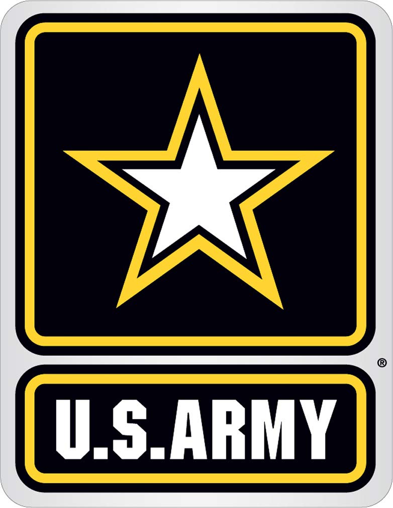 Army Decals, Show Your Pride with Our Army Star Logo US Army Patriotic Decals, Perfect for Your Kitchen, Car, Wall or Bike, Gifts for Soldiers (4 in)