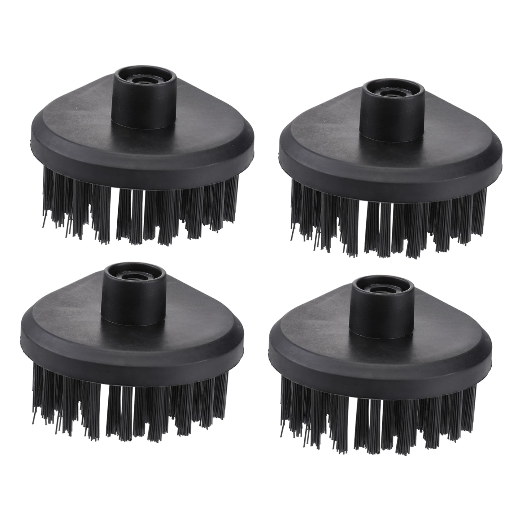 WOFASHPURET 4pcs Cleaning Machine Brush Head Steam Scrubber Magnetic Vacuum Cleaning Brushes for Household Use Washing Brush Multi-Functional Household Cleaning Machine Plastic Black