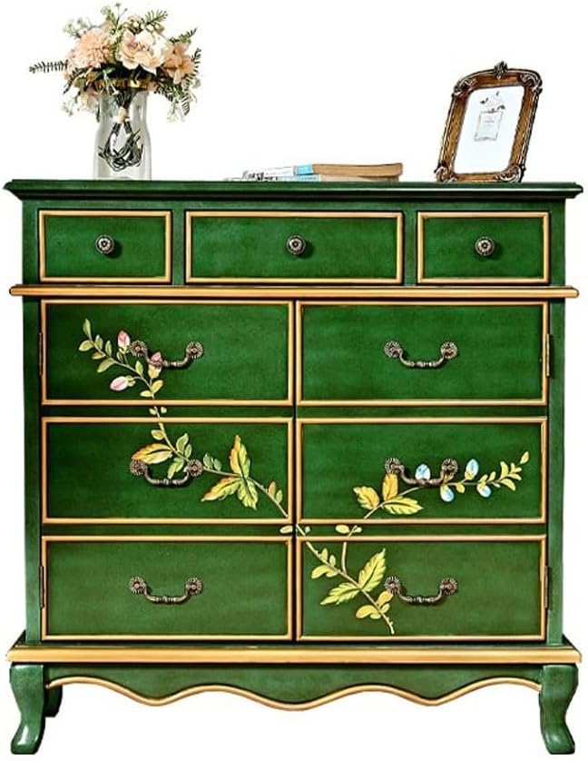 Aparadores para Comedor Country Painted Shoe Cabinet Solid Wood Living Room with Drawer Storage Cabinet Retro Dining Sideboard Bufetera