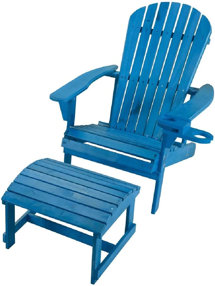 SW2101SB-CHOT Set Adirondack Chairs, Sky Blue