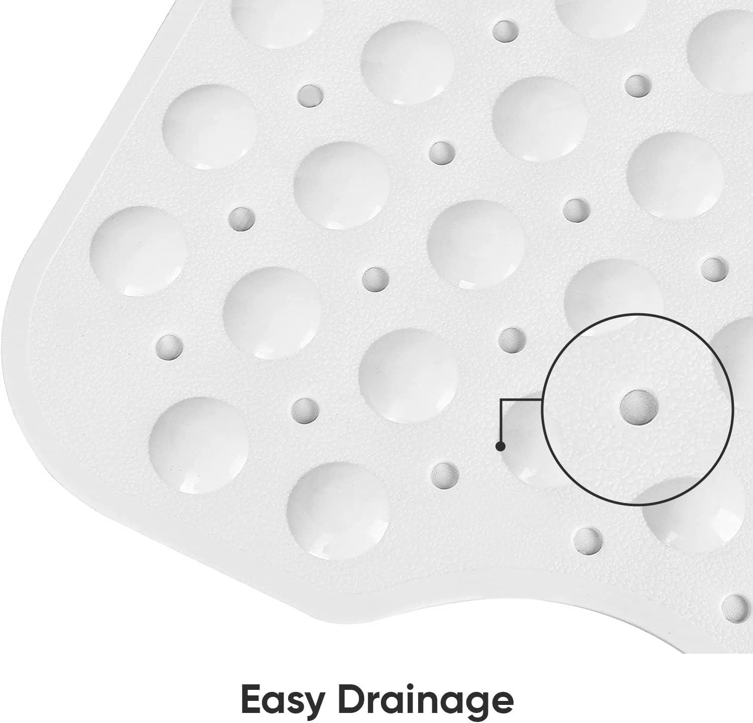 Yorkshire Bedding Shower Mat Non Slip, 70x38cm Long Bath Mat with 200 Strong Suction Cups Grip and Drain Holes - Image 4