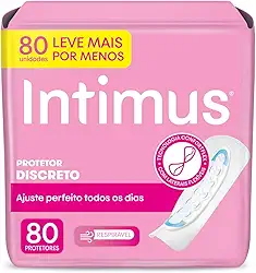 Intimus Protetor Diário Days, Cuidado Diário sem Perfume, 80 unidades - Leve 80 Pague 60