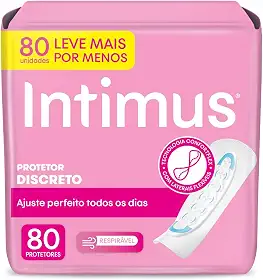 Intimus Protetor Diário Days, Cuidado Diário sem Perfume, 80 unidades - Leve 80 Pague 60