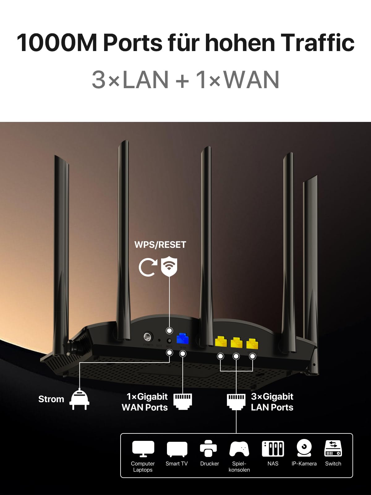 Tenda RX12 Pro Wi-Fi 6 WLAN Router(AX3000 DualbandHz: 2402Mbps+2 – Bild 5