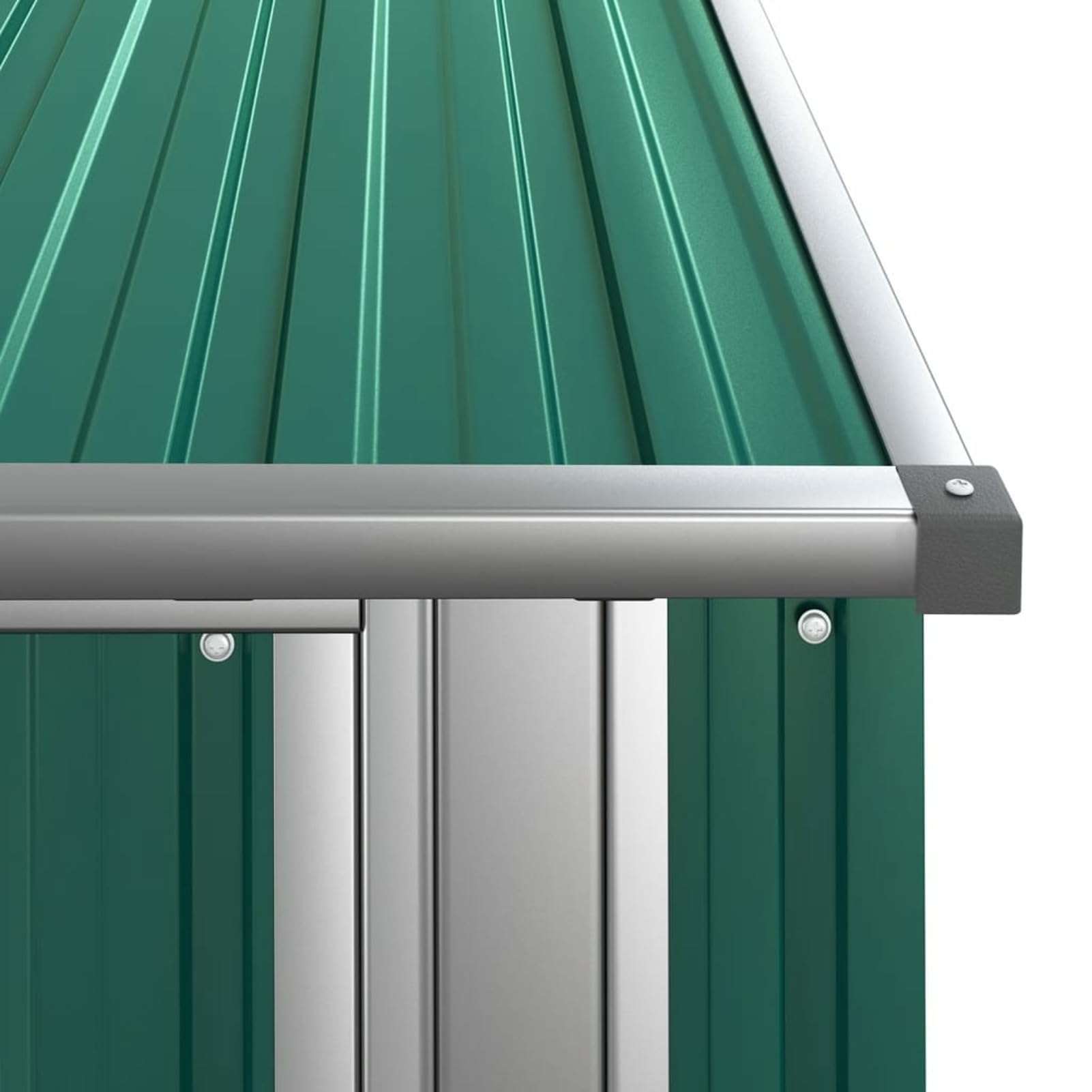 Capanno da Giardino Verde 118,5x97x209,5 cm in Acciaio Zincato,Capannone da Giardino,Casetta da Giardino,Casetta Attrezzi Giardino(SPU:150899)