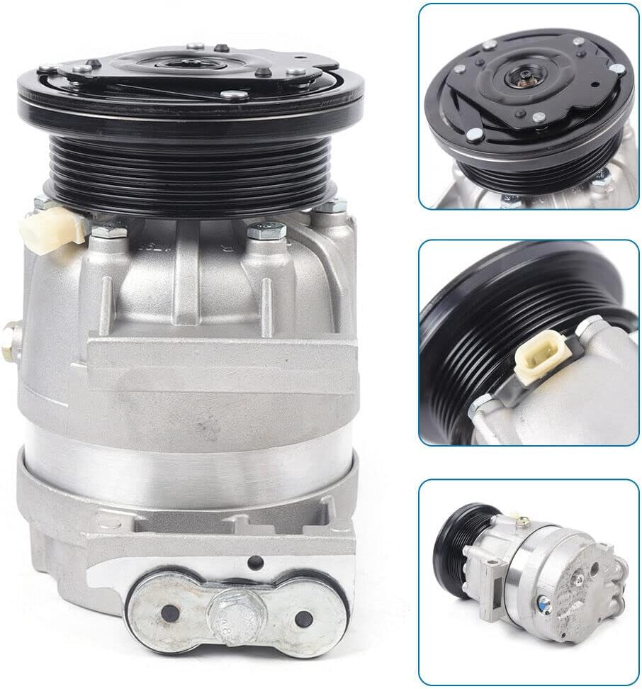 AC Compressor &A/C Clutch CO 20458C for Buick Century 3.1L 1997-2005, Air Conditioner Compressor for Chevrolet Impala/Lumina/Malibu/Monte Carlo/Venture, CS0051 CS0075 6511404 2010842V 0658992