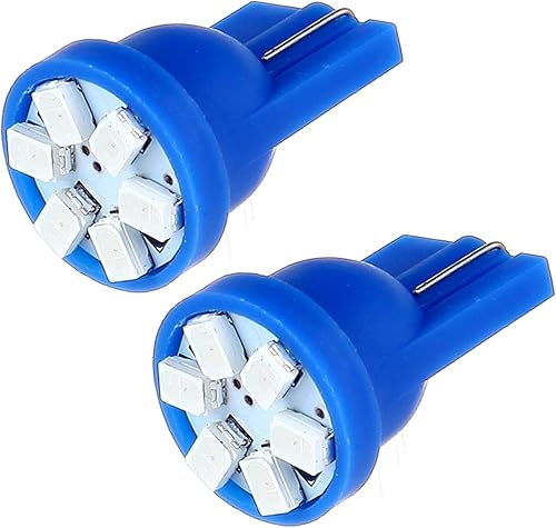Miniatura 5 de cciyu 10X Super Azul Cuña Lado T10 6SMD LED Velocímetro Instrumento Luz 192 194 168
