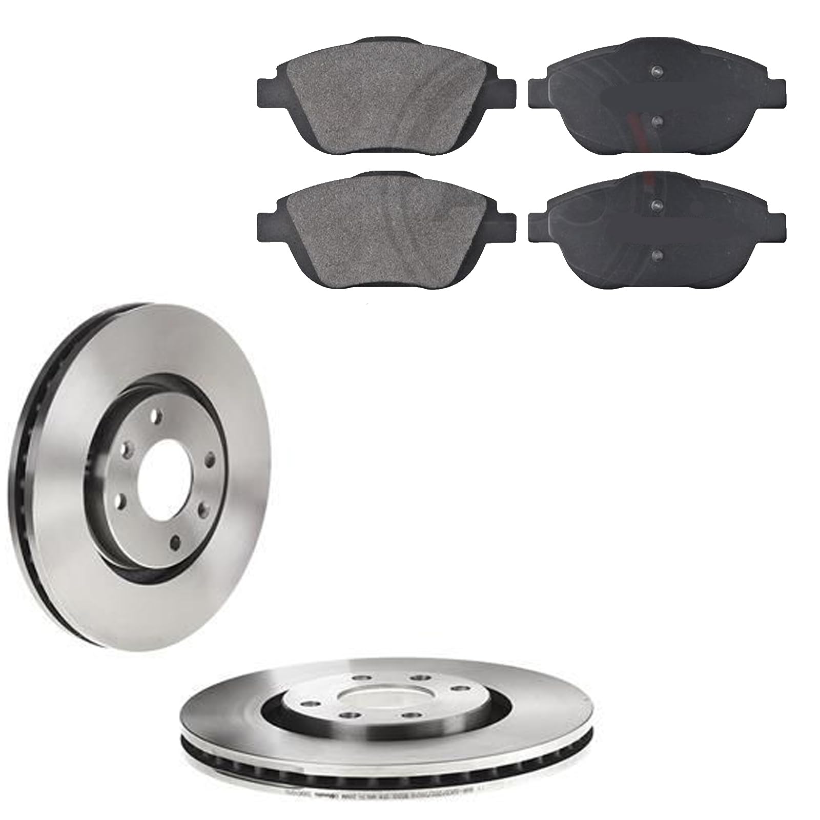 KIT FRENI ANTERIORI compatibile con OPEL MOKKA - DISCHI + PASTIGLIE OEM: 37751 | 17338 |SOSTITUZIONE DIRETTA|BASSA POLVERE|SILENZIOSO