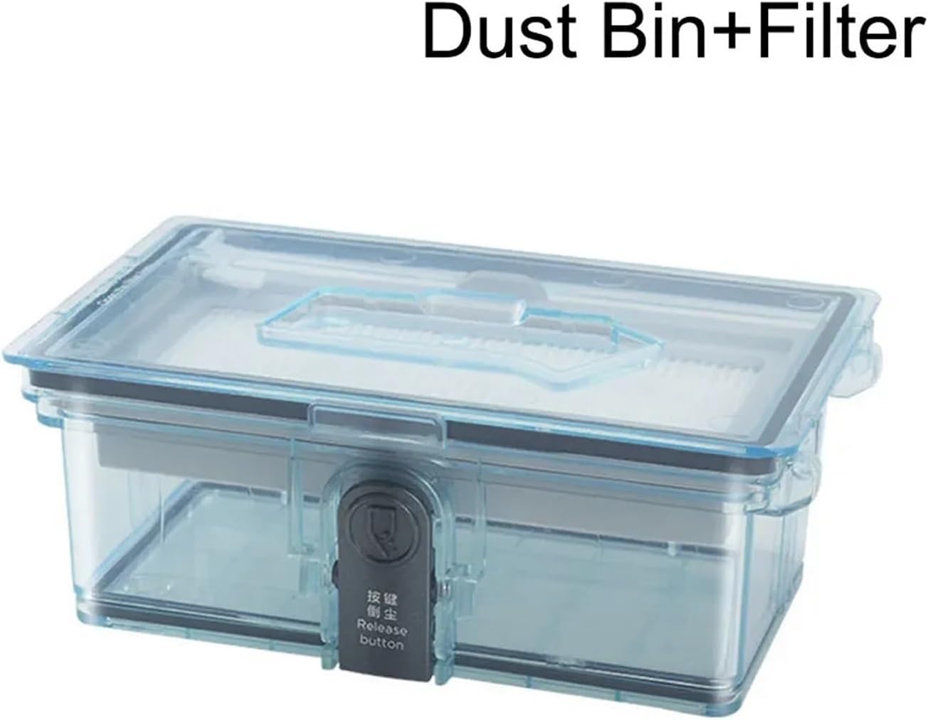 Dust Bin Box With Filter，Compatible For Samsung，Powerbot-E VR05R5050WK Robot Vacuum Cleaner Cleaning Dust Bin Filter For Vacuum Cleaners Replace