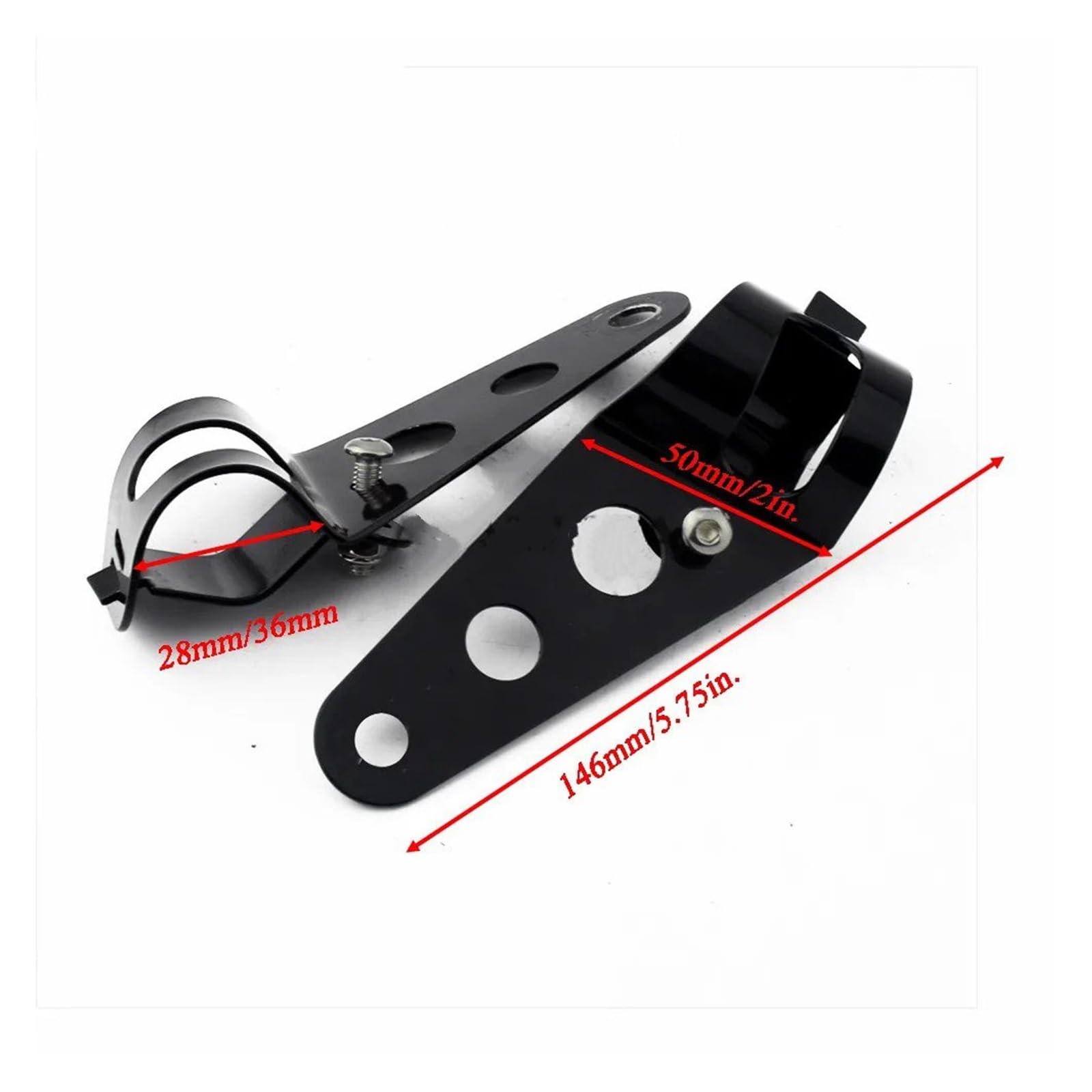 Gruppo Ottico Anteriore Moto Faro Anteriore Alogeno Da 35 W Con Griglia Metallica Retrò Per Moto Kit Maschera Staffa Faro(2)
