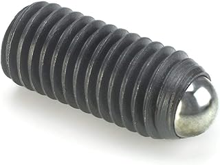 Morton Steel Ball Set Screw with Rolling Ball Design, Inch Size, Black Oxide Finish, 5/16-18 Thread Size, 1