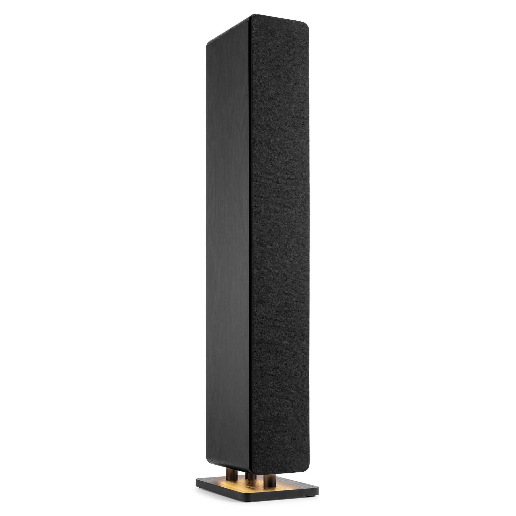 Audizio Arco – Pack 2 Altavoces Activos 320W con Radio Dab+, Radio Digital y Radio FM, Altavoz Bluetooth Potente, Altavoz USB, Entrada optica para Equipo Sonido TV Home Cinema, Color Negro