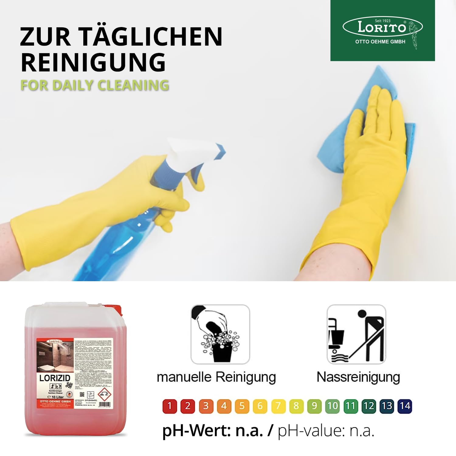 Loritol Lorizid Sanitärreiniger Konzentrat 10L Badreiniger extra stark