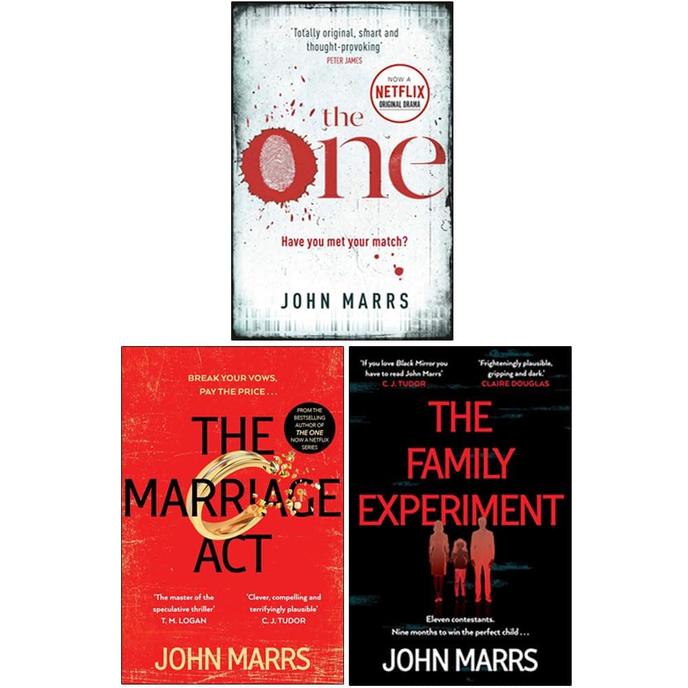 John Marrs Dark Future Series Collection 3 Books Set (The One, The Marriage Act & The Family Experiment)