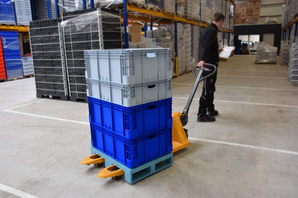 Stapelbehälter stark 800x600x320 mm | Eurobehälter | Stapelbox Farbe blau