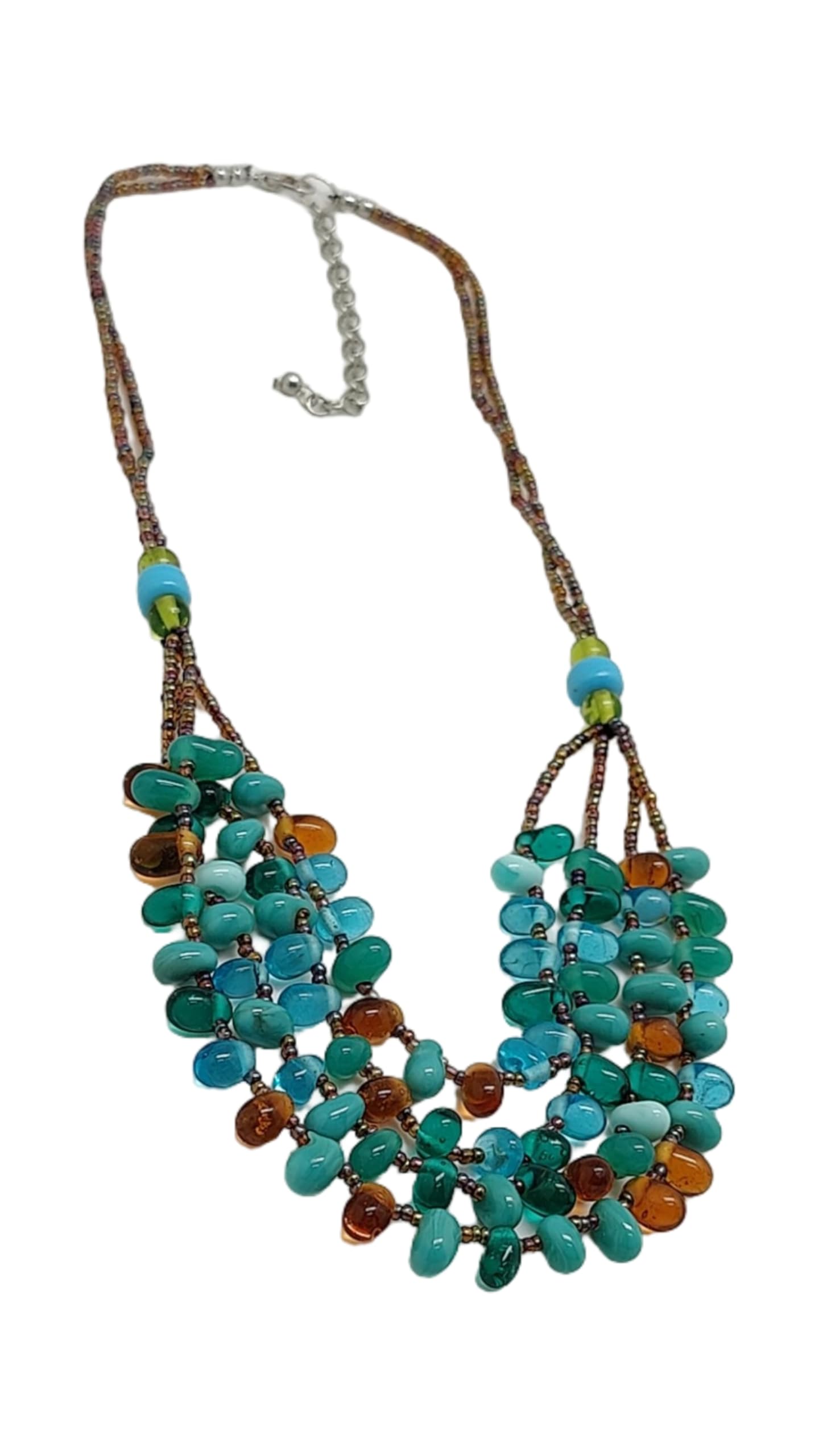 DCA Handcrafted Designer Trendy Indian Western Layered Glass Fashion Jewellery Necklace for Women and Girls (4125) (B01K1ROU8O) Amazon Price History, Amazon Price Tracker