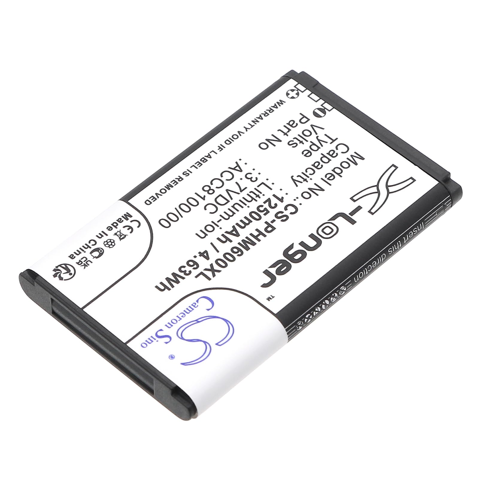 TCTK Akku 1250mAh Kompatibel mit [Philips] DPM6000, DPM7000, DPM8100, DPM8500, Pocket Memo DPM6000, Pocket Memo DPM7000, DPM8000 Ersetzt 8403 810 00011, ACC8100, ACC8100/00 FBA