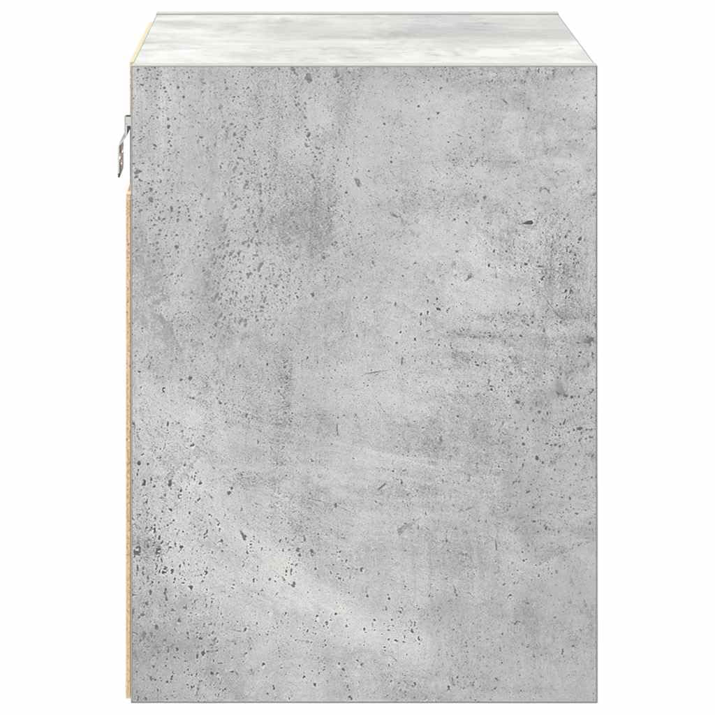 Armoires murales de Garage 2 pcs Gris béton Bois d'ingénierie,Entreprise & Industrie,Stockage Industriel,Armoires industrielles,14.65 kg-860632