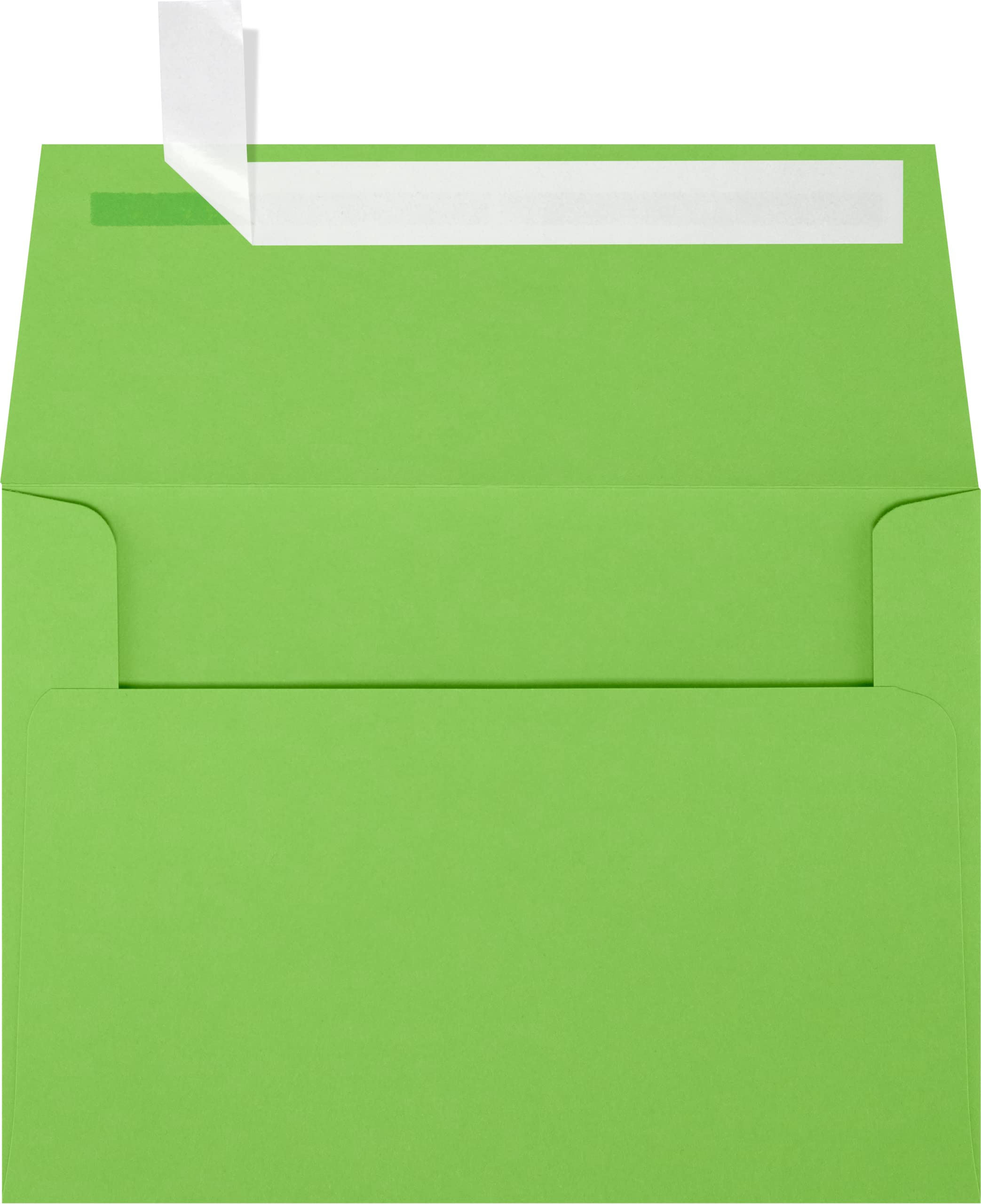 LUXPaper A6 Invitation Envelopes | Peel & Press | 4 3/4" x 6 1/2" | Limelight Green | 80lb. Text | 50 Qty