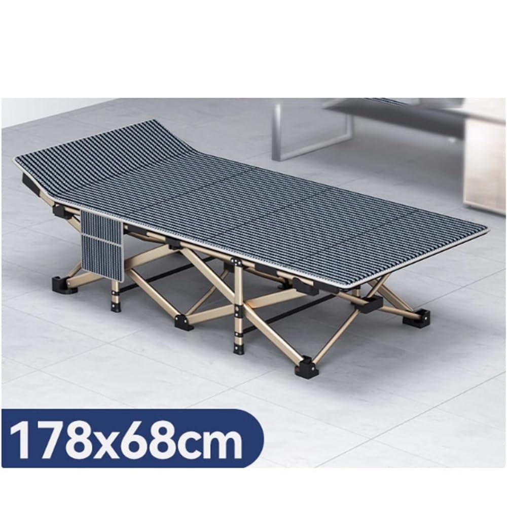 Camping Marschbett, Klappbett for draußen, Nickerchenbett fürs Büro, Klappbett, Begleitbett, Strandbett Feldbetten(Klein)