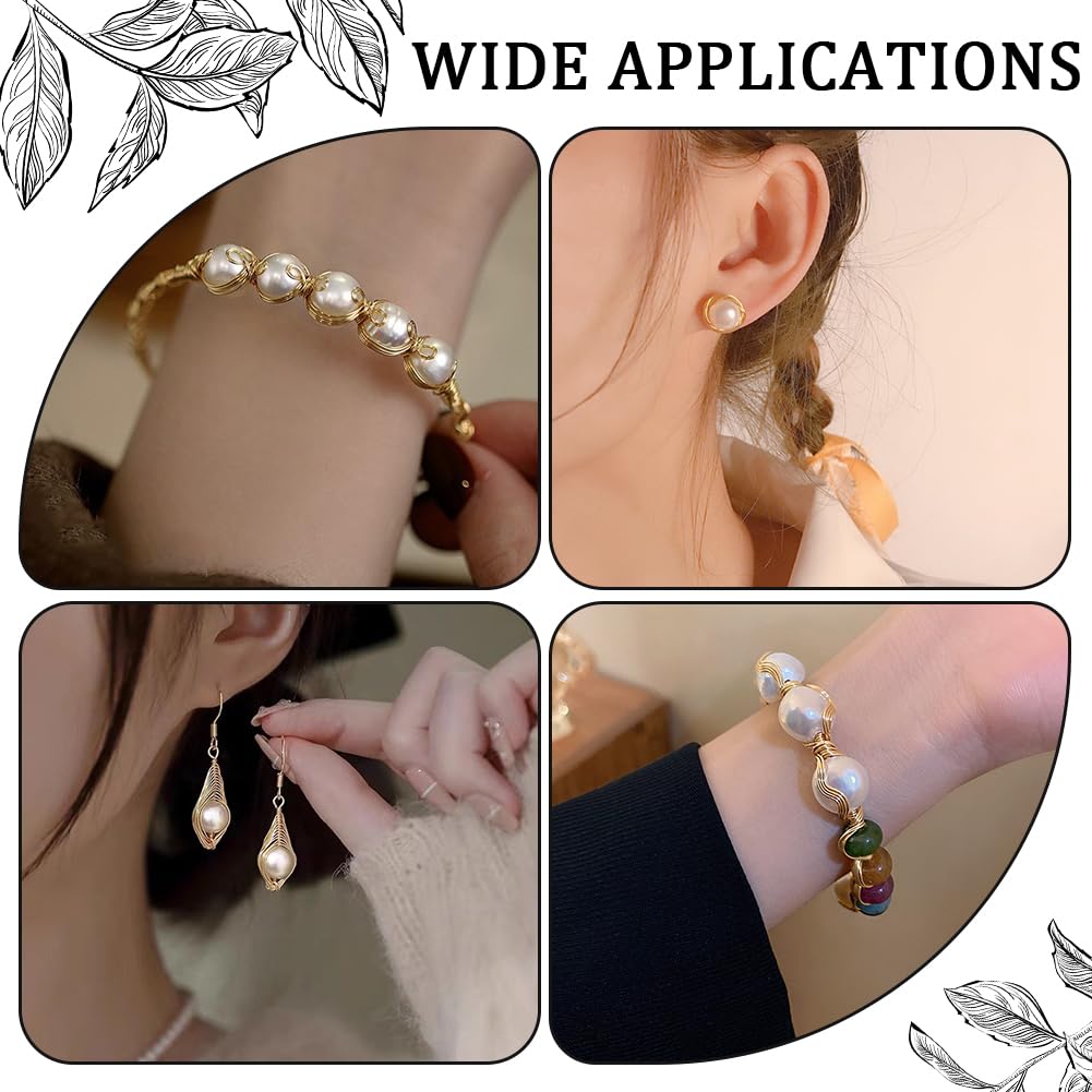 Fil De Cuivre Laiton Plaqué Or 18K | 80m Calibre 24 | Pour Bijoux DIY, Créations Et Cadeaux