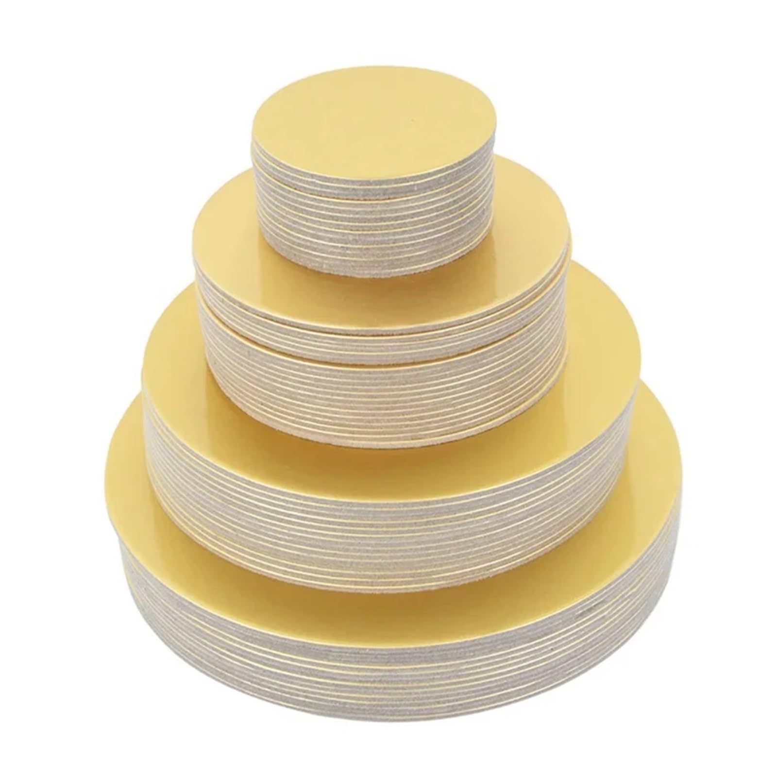 Base para Tartas Bases for Tartas Redondas Plateadas o Doradas de Varios tamaños por(Silvery-25cm-10pcs)