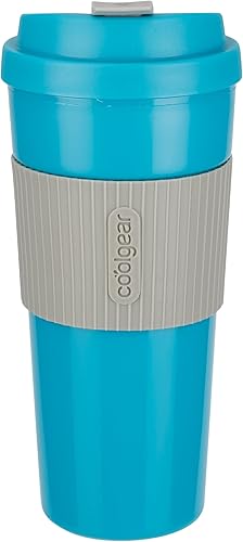 Miniatura 8 de COOL GEAR Paquete de 3 tazas de café Eco 2 Go con banda protectora extraíble, aptas para lavavajillas, a prueba de derrames, taza de viaje aislada