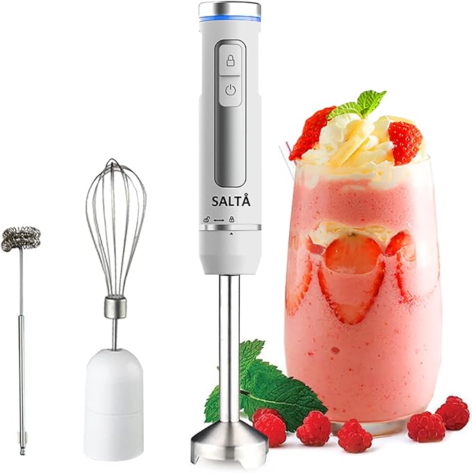 Cordless Multi Speed Immersion MultiPurpose Hand Stick Blender 3 in 1 Set With Whish Milk