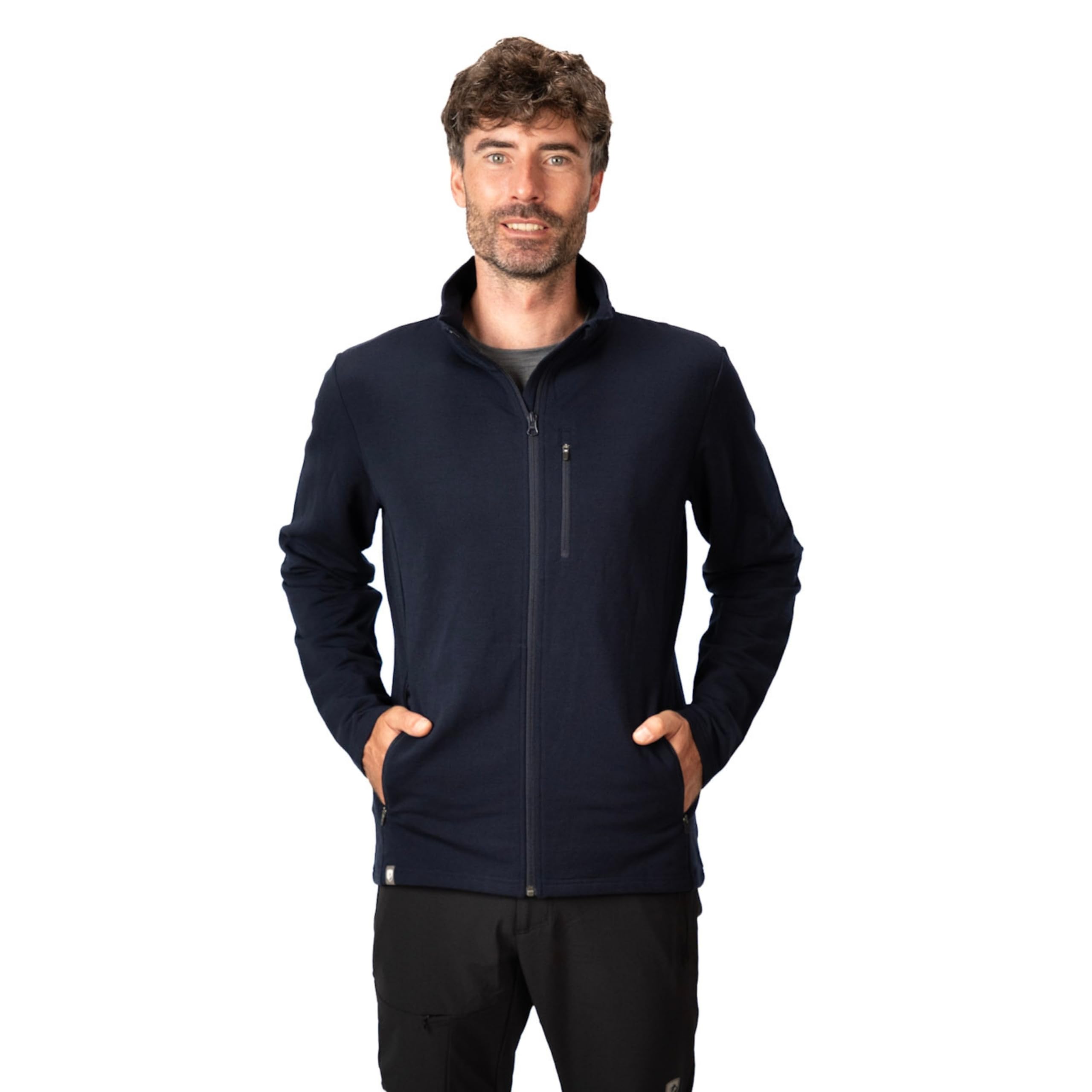 ALPIN LOACKER - Chaqueta hombre termica de lana Merino 270 g/m² - ropa deportiva hombre para chaqueta de lana para uso en exteriores y en el tiempo libre