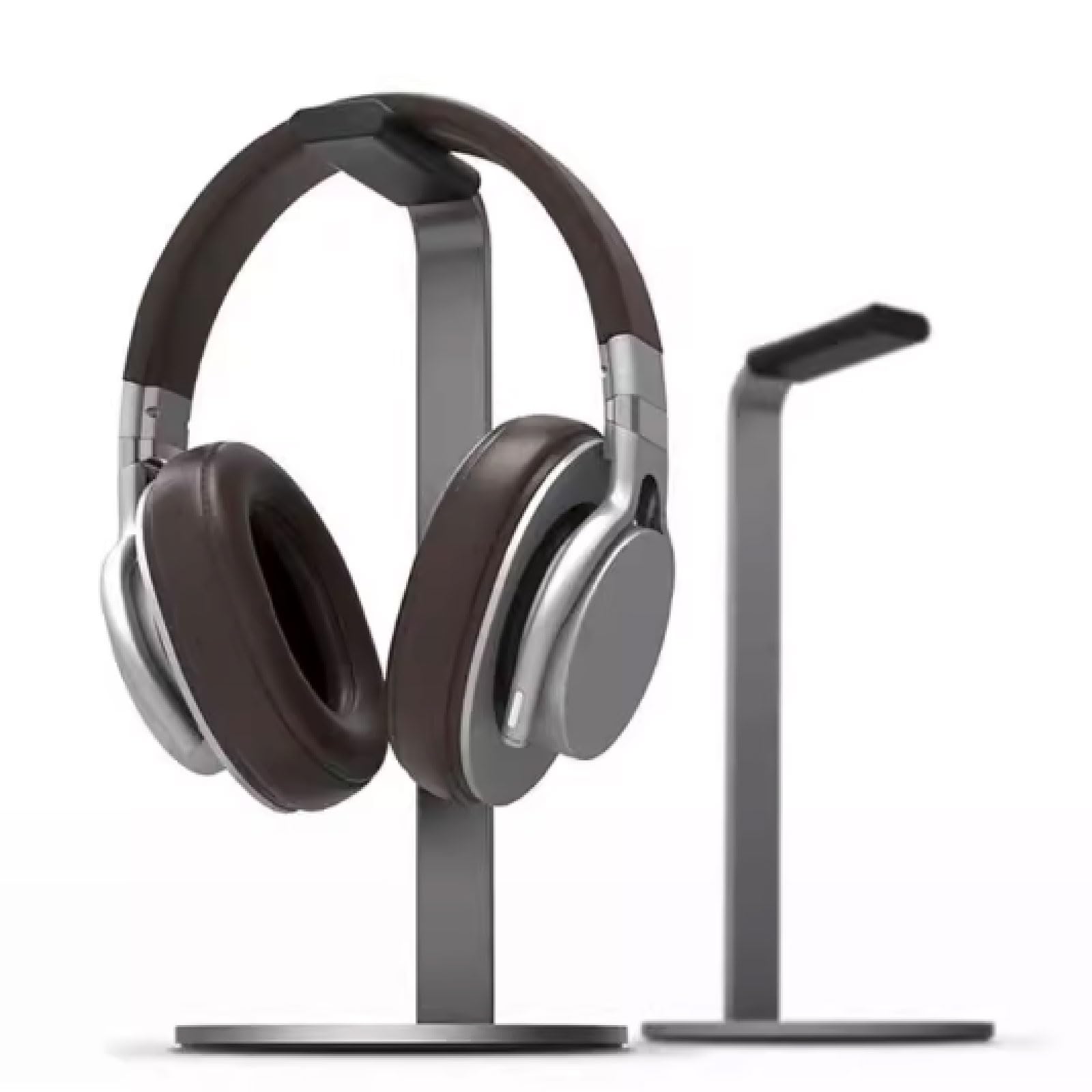 Soporte para auriculares, colgador para auriculares, soporte para auriculares con un cuerpo de aleación de aluminio resistente, soporte para auriculares para juegos de PC para todos los auriculares