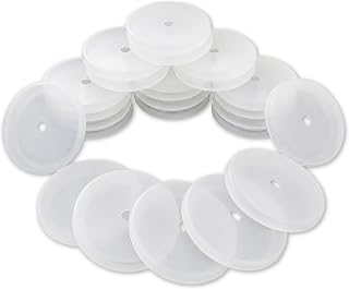 Master Magnetics RC-RB80X25 Rubber Cover for Round Base Magnet Fastener, 3.20" Diameter, White (Pack of 25)